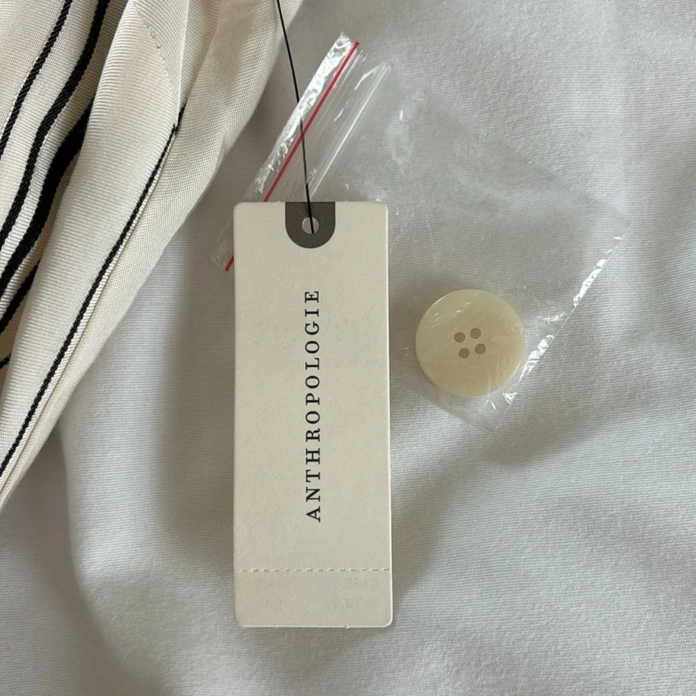 NWT Maeve by Anthropologie Striped Midi Dress Sleeveless Button down Size 6 - Picture 7 of 13